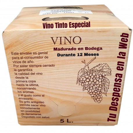 Vino Tinto Especial Bag in Box 5lts